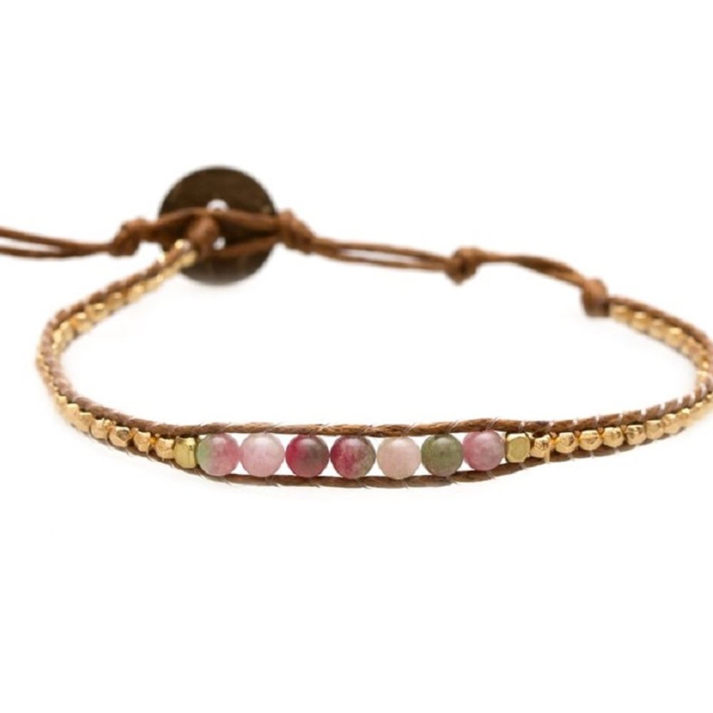 Roses Are Red Single Wrap Bracelet